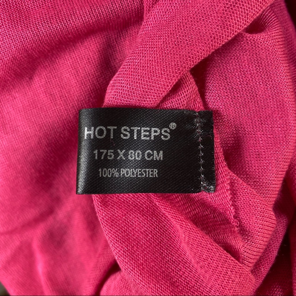 ⭐️SEE NEW LISTING⭐️Hot Steps Pink Foulard Scarf - Picture 4 of 6